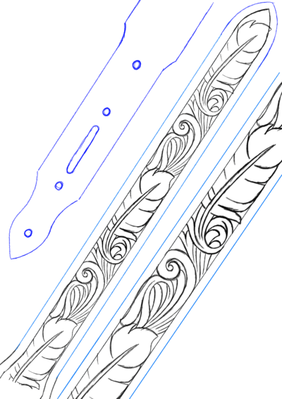 Desenho para Cinto Mod P02