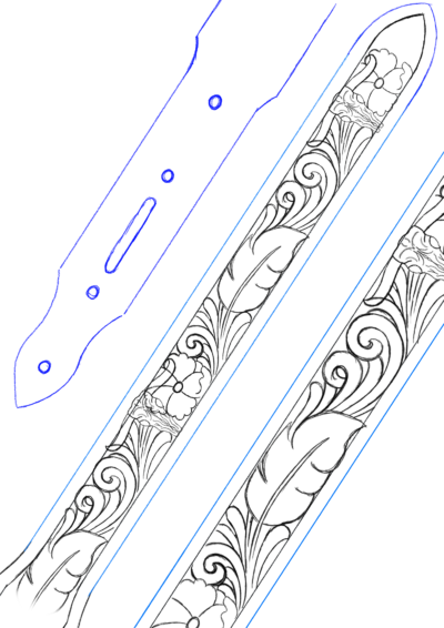 Desenho para Cinto Mod P04