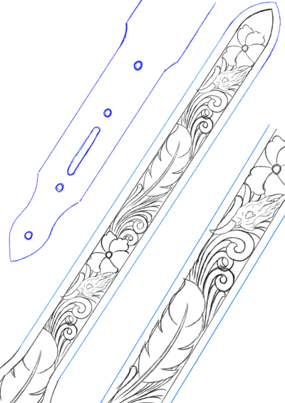 Desenho para Cinto Mod P07