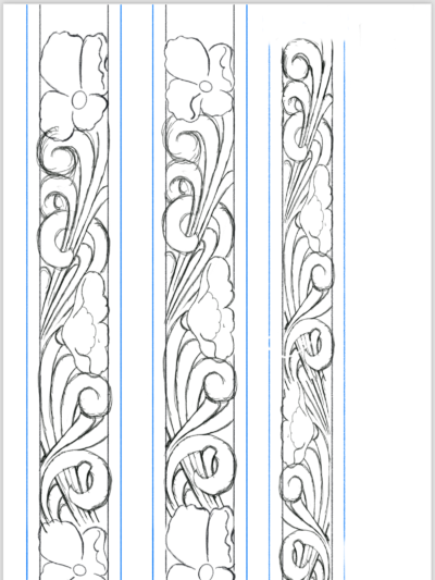 Desenho para Cinto Mod. W03
