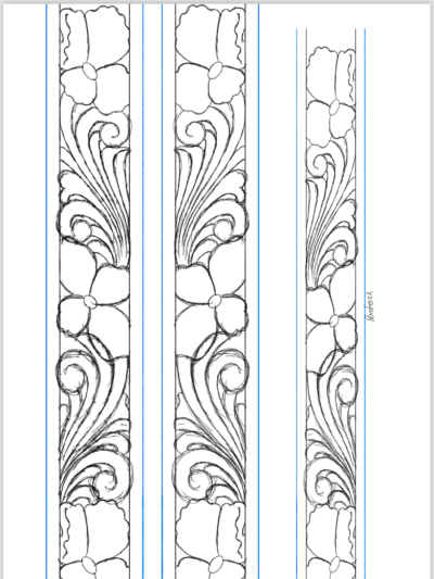 Desenho para Cinto Mod. W04