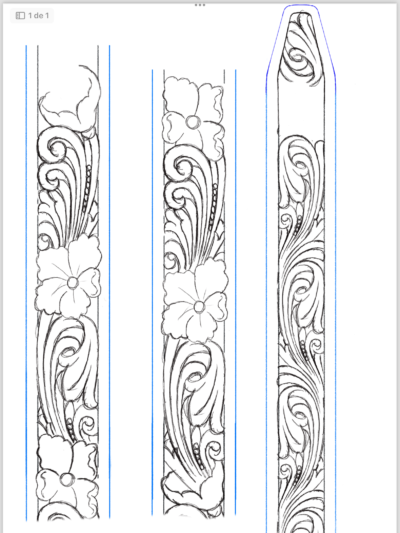 Desenho para Cinto Mod. W08