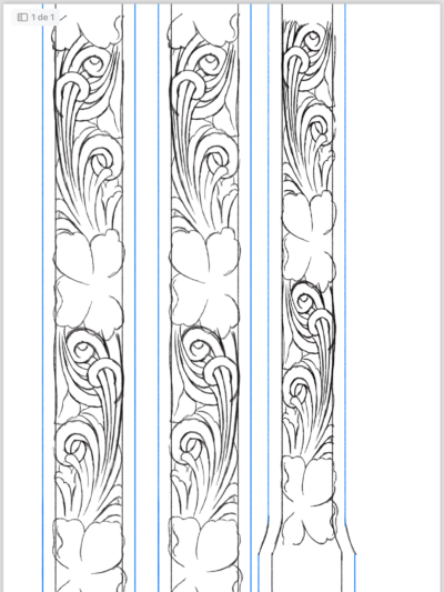 Desenho para Cinto Mod. W09