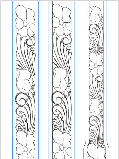 Desenho para Cinto Mod. W11