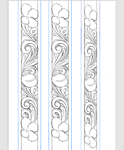 Desenho para Cinto Mod. W12