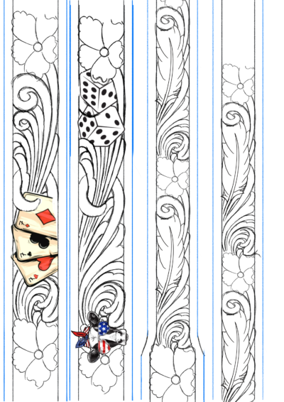 Desenho para Cinto Mod. V09