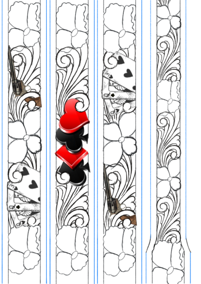 Desenho para Cinto Mod. V08