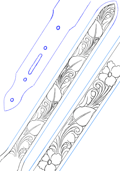 Desenho para Cinto Mod. W13