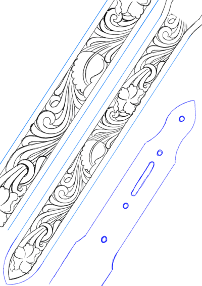 Desenho para Cinto Mod. W14