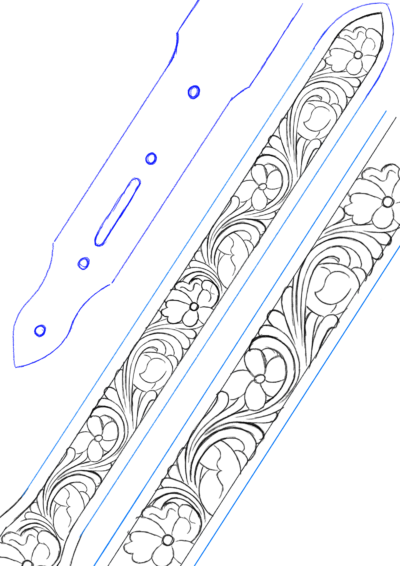 Desenho para Cinto Mod. W17