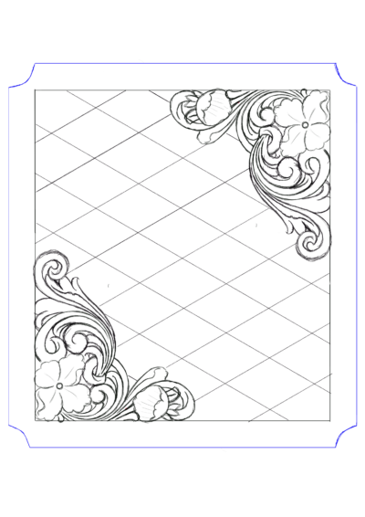 Desenho para Carteira Mod. Longa