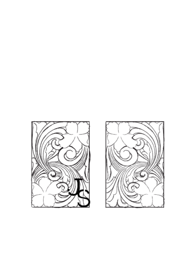 Desenho para Carteira Mod. Vertical