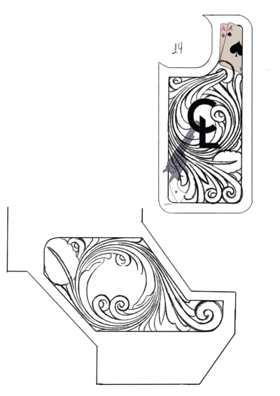 Desenho para Capa aberta e Case mod02