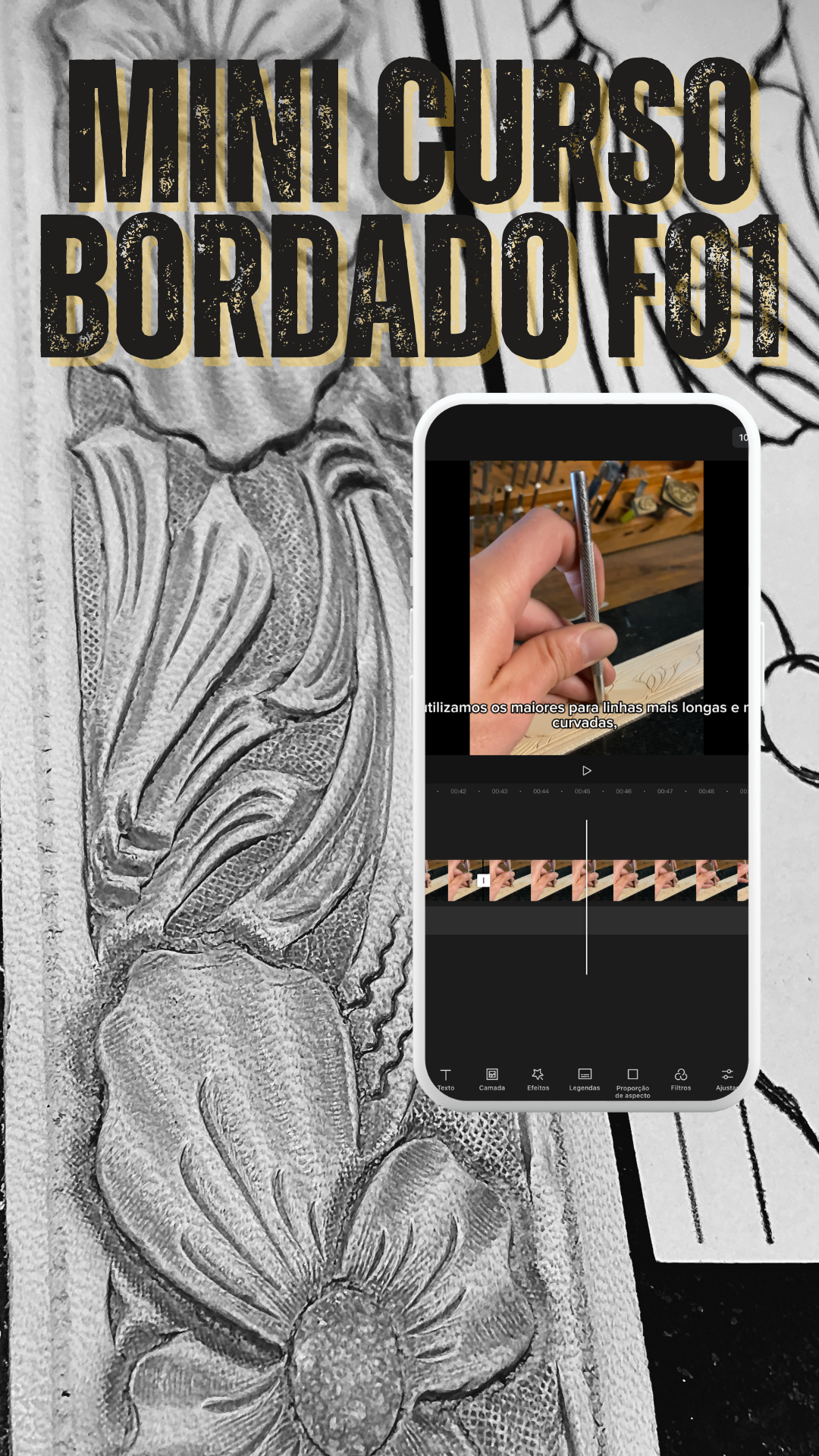 Mini Curso bordado Padrão F01