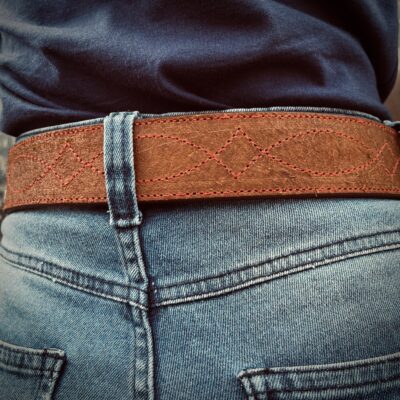 Cinto Couro Virado Brown - Image 3