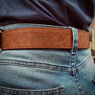 Cinto Couro Virado Brown - Image 9