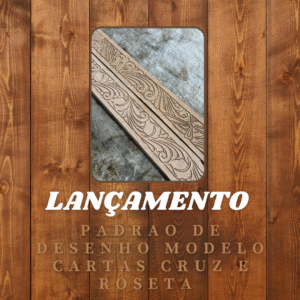 desenho para cinto mod cartas cruz e roseta