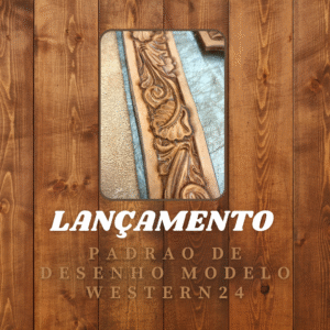 desenho para cinto mod western 24