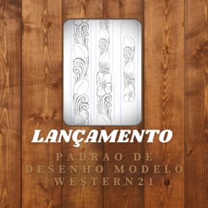 desenho para cinto mod western 21