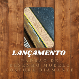 desenho para cinto mod costura diamante