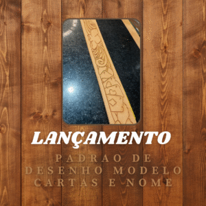 desenho para cinto mod cartas e nome